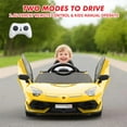 thumbnail image 2 of Luku 12V Lamborghini Electric Ride-On Car for Kids with Parent Remote, MP3/USB, Scissor Doors, LED Headlights, Smooth Start, 2 Speeds Manual, 3 Speeds Remote, for Toddlers Ages 3-8, 55 lbs Capacity, 2 of 8