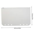 thumbnail image 3 of 15PcsTranslucent Plastic 6 Holes Loose Leaf Bags Paper Translucent Cash Envelope System Zipper Bags for Notebook Refills Filler Organizers  Plastic A5 A6 Holes Bags, 3 of 11