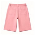 thumbnail image 3 of Favoffer Bermuda Shorts for Women High Waist Stretch Knee Length Shorts with Large Pockets Work Casual Shorts, 3 of 8