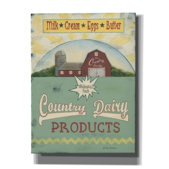 Epic Graffiti 'Country Dairy' by Pam Britton, Canvas Wall Art, 12"x16"