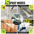 thumbnail image 3 of Hidrolavadora eléctrica de 2.5 GPM con 4 boquillas de conexión rápida, máquina de limpieza de alta presión con cañón de espuma para autos, cercas, entradas de vehículos, patios y limpieza del hogar (v, 3 of 5