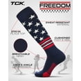 thumbnail image 2 of TCK USA Freedom Knee High Socks - Navy White Scarlet, 2 of 2