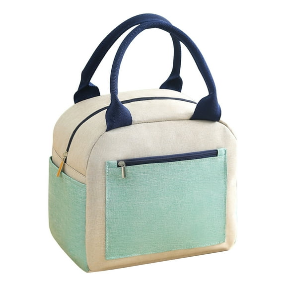 Pompotops Lunch Bag Portable Insulation Bag Office Worker Student Waterproof Small Meal Bag Thickened Lunch Bag