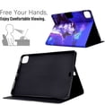 thumbnail image 4 of ELEHOLD Flip Leather Case design for iPad Pro 11 inch 2022/2021/2020/2018 Air 5th/4th 10.9 Card Slots Kickstand Auto Wake/Sleep Function Cute Pattern Shockproof Case,D, 4 of 8