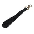 thumbnail image 1 of Mini Macrame Boho Keychain Hand Weaving Hollow Style Cotton Rope Black Coating Zinc Alloy Clip Purse Keychain For Car Key Black, 1 of 8