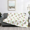 thumbnail image 2 of Yiaed Mardi Gras Carnival1 Print Blanket Throw Blanket Soft Cozy Flannel Blanket for Home Bed Sofa Couch Chair-50"x40", 2 of 6