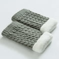 thumbnail image 2 of Bibifish Womens Leg Warmers Solid Color Knitted Leg Warmers Cable Knit Pattern With Plush Trim Soft Warm Comfy Winter Boot Cuffs, 2 of 5
