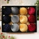 thumbnail image 5 of Bola de Navidad Envuelta En Tela, Colgante Decorativo, Adorno de Tela Navideña, Bola Decorativa para Árbol de Navidad, 5 of 6