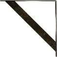 thumbnail image 4 of Ekena Millwork 2"W x 24"D x 24"H Traditional Steel Bracket, Antiqued Warm Silver, 4 of 13