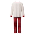 thumbnail image 3 of AceBaby Christmas Family Matching Pajamas Reindeer Letter Print Holiday Loungewear Sleepwear PJs, 3 of 10