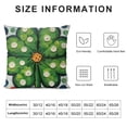 thumbnail image 5 of YINGXI St.Patricks Day Pillow Covers, Decorations Holiday Spring Decorative Pillow Case Decor for Sofa Couch (Green) 22x22in, 5 of 5