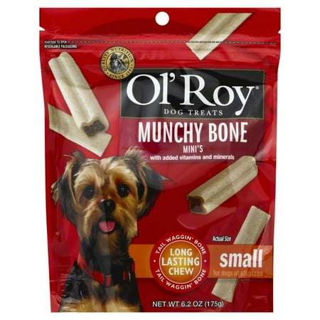 Ol' Roy Munchy Bone Mini's Bone Dog Treats, 6.2 Oz