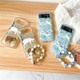 thumbnail image 6 of Haobuy for Samsung Galaxy Z Flip 5 Clear Case with Chain Strap Cute Transparent Shockproof Bumper Cover-Blue, 6 of 7