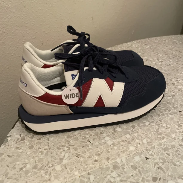 New Balance 237 Blue Red Men's Lifestyle Athletic Shoes MS237TR Size 5.5