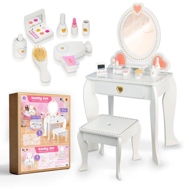 Juego de Vanity Kids House tocador Simulación Juguete de Cosméticos Para niña