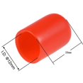 thumbnail image 2 of 100 Uds tapas de extremo de goma 12mm Id Pvc tapa de perno de tubo redondo cubierta roja Afortunado Sencillez, 2 of 5