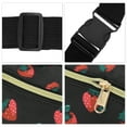 thumbnail image 4 of Unique Bargains 1 Pc Fanny Pack Strawberry Pattern Waist Bag Black Red, 4 of 6