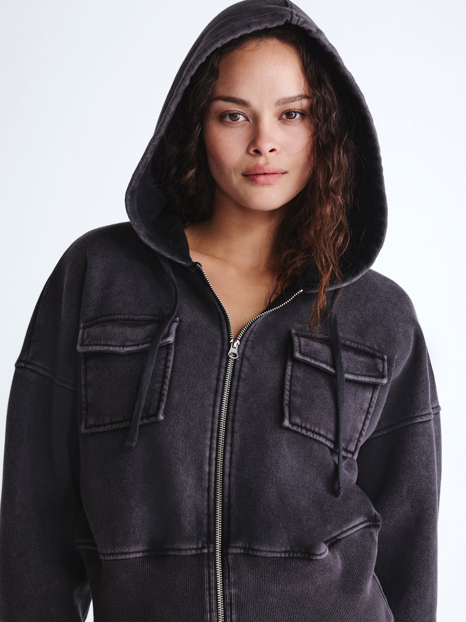 Scoop Women’s and Women’s Plus Full Zip Hoodie, Sizes XS-4X
