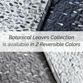 thumbnail image 6 of Southshore Fine Living, Inc. Grey Pillow Covers, Quilted Pillow Shams 18"x18", Botanical Leaves Grey, 6 of 6