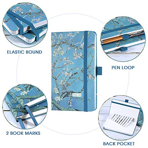 Elastic Closure and 61 Notes Pages Inner Pocket Monthly Pocket Planner from Jan 2022 Dec 2024 3.8 x 6.3 Monthly Planner with Pen Holder 2022-2024 Pocket Planner/Calendar 36 Months 