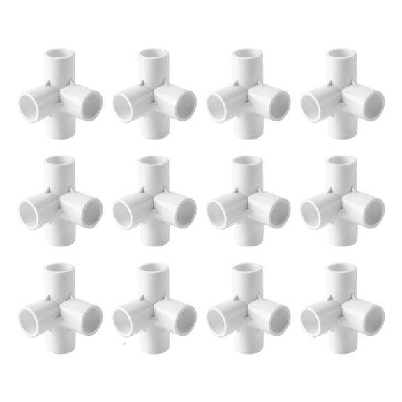 CEORPER 12Pcs Pipe Joints Durability Water Pipe Connectors For Home And Garden