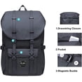 thumbnail image 4 of KAUKKO Laptop Outdoor Backpack, Traveling Rucksack Fits 15.6 Inch Laptop(5-8-Black), 4 of 5