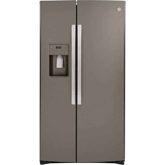 GE 21.8 Cu. Ft. Counter-Depth Side-By-Side Refrigerator Slate - GZS22IMNES