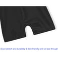 thumbnail image 6 of Girls Leotards for Gymnastics Size 6-7 Years Old Black Shiny Biketards with Shorts, 6 of 7