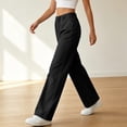 thumbnail image 5 of GUACER Jeans for Women Elastic High Waisted Casual Loose Fit Pull-On Wide Leg Denim Pants, 5 of 6