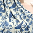 thumbnail image 3 of Blue Pioneer Flower and Bird Blanket,Comfortable Soft Flannel Throw Blanket,All Season,Warm Lightweight Blankets for Sofa Bed Couch Living Room Chair,50"x60"(130x150cm), 3 of 4