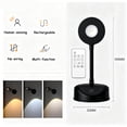 thumbnail image 3 of Artwork Lighting Lamp, Motion Sensor Artwork Light, LED Wall Light Night Light 3-Color Dimmable, Rechargeable, 360° Rotatable, Remote Control Included (Black, 1pc), 3 of 8