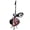 Purple, variant on Painted Iron Bee Solar Hanging Lamps, Waterproof Garden Lantern Statues Cute Bee Figurines for Porch Balcony Yard