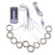 thumbnail image 2 of Luz LED Luces de la cortina - Creative Party Wedding Cortina Luces USB String Light con mando a distancia AHeartcove LED221201-0151JD, 2 of 7