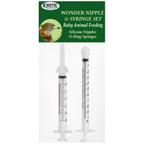 Exotic Nutrition Basic Wonder Nipple & Syringe Set
