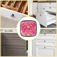 thumbnail image 6 of 4 Pcs Cabinet Handle Drawer Pulls Crown Flowers Little Princess Knobs with Screws Square Furniture Office Cabinet Knob Decoration, 6 of 7