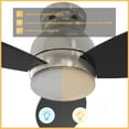 thumbnail image 6 of Smaair 52" Silver and Black Indoor DC Low Profile Ceiling Fan with Light and Remote Control, 6 of 9