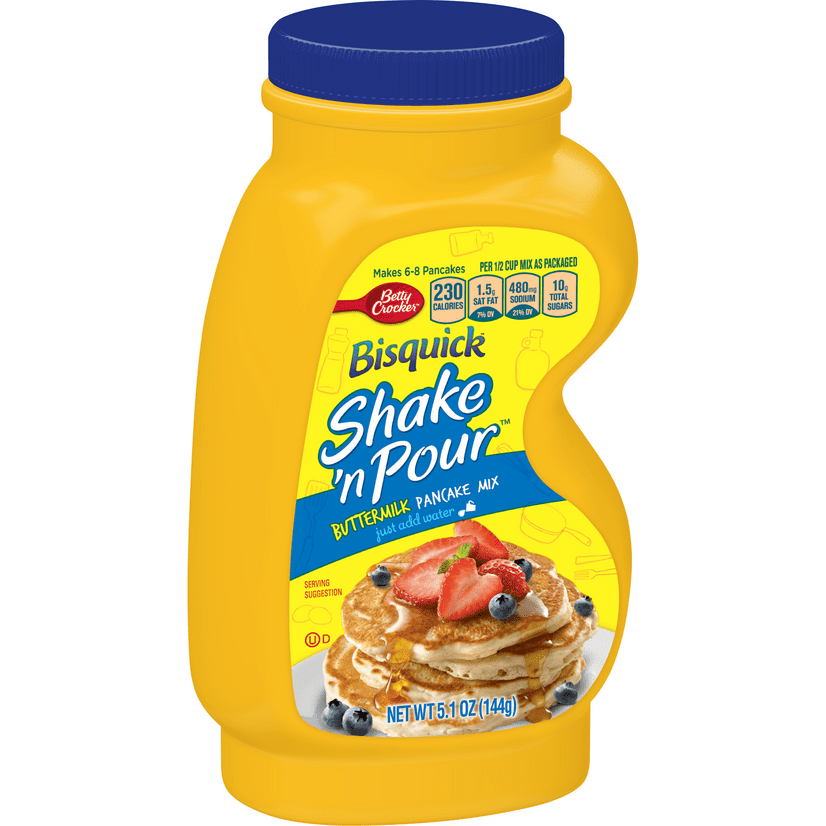 Betty Crocker Bisquick Shake 'N Pour Buttermilk Pancake Mix, 5.1 oz