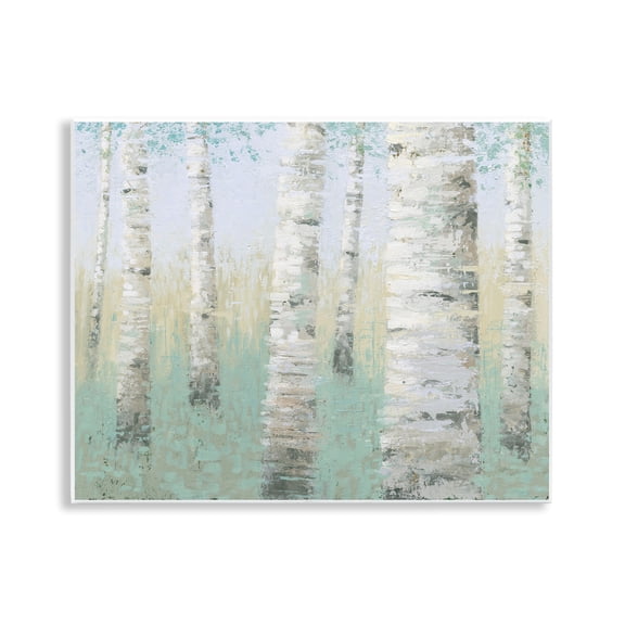 Stupell Industries Contemporary Blue Birch Forest Wall Plaque Art, 14 x 11, by Wellington Studio