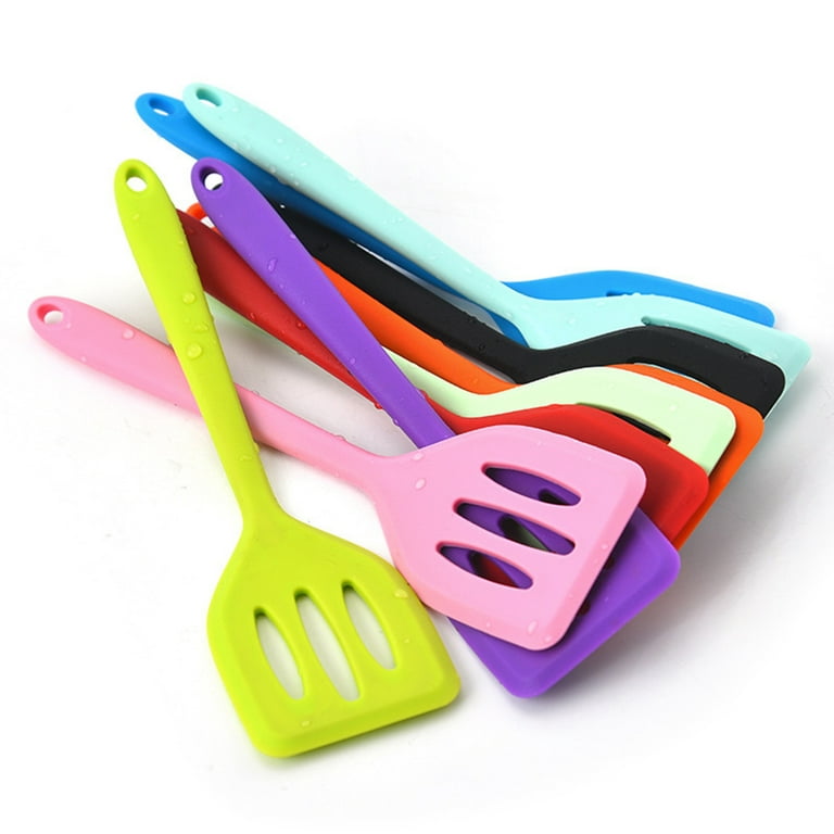 Manunclaims Silicone Slotted Fish Turner Spatula Flipper Spatulas for  Baking, Cooking - Fish Eggs Beef, High Heat Resistant to 600°F, Non-Stick  Cookware, Hygienic One Piece Design (Multicolored) 
