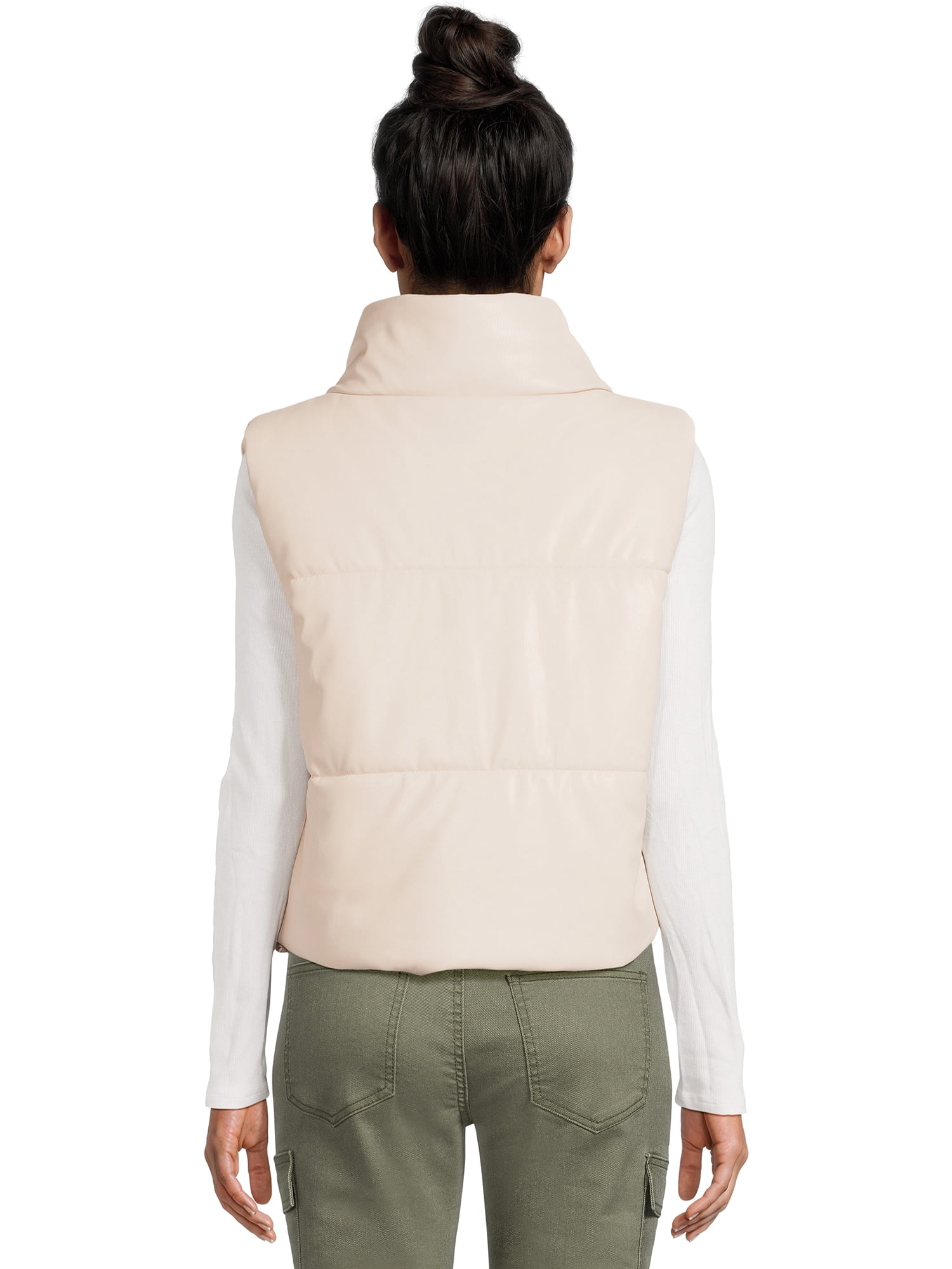 No Boundaries Juniors Standard and Plus Puffer Vest, Sizes XS-4X