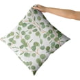 thumbnail image 3 of Spring Sage Green Leaf Pillow Covers 20x20 Set of 2, Eucalyptus Floral Watercolor Pillow Cushion Cases, Grey Seafoam Leaves Modern Throw Pillows Cover Decor Gifts for Bed Couch Sofa Living Room, 3 of 6