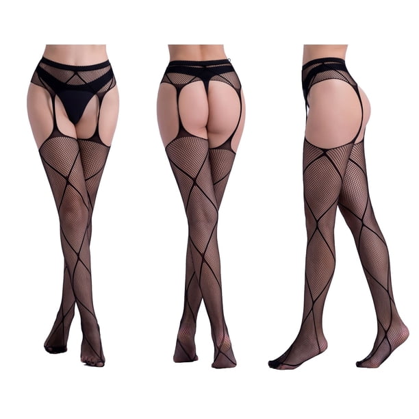 Ropa interior sexy, pantalones de jacquard con liga hueca, pantimedias de fondo, calcetines de rejilla de malla grande, Europa y Estados Unidos