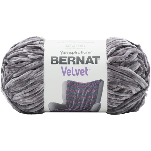 Bernat Velvet Yarn -Vapor Gray, Multipack Of 2