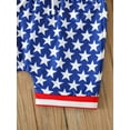 thumbnail image 7 of Bagilaanoe 4th of July Clothes for Toddler Baby Boys Girls Short Sleeve Letter Print T-shirt Tops + Shorts 6M 12M 18M 24M 3T Kids Independence Day Outfits 2pcs Short Pants Set, 7 of 7