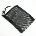 thumbnail image 1 of Small Black Nylon Golf Ball Mesh Drawstring Bag - Durable, Wear-Resistant, Washable & Quick-Drying Golf Accessory, Hangs on Golf Club Bags for Easy Ball Retrieval, Holds Up to 10 Golf Balls,, 1 of 6