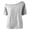 00#-Light Gray206, variant on Hienoo Girls Off Shoulder T-Shirt Casual Short Sleeve Tshirt Solid Color Summer Top, Black