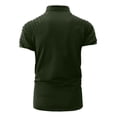 thumbnail image 4 of pstuiky Camisa de manga corta para hombre, Camisa tipo cárdigan de manga corta con botones y solapa de color liso para hombre, estilo verano, a la moda, con bolsillo ropa de hombre s, 4 of 4
