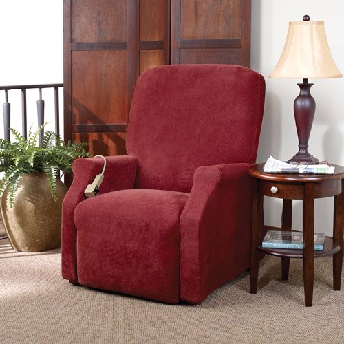 Sure Fit Stretch Pique Lift Recliner Slipcover, Large