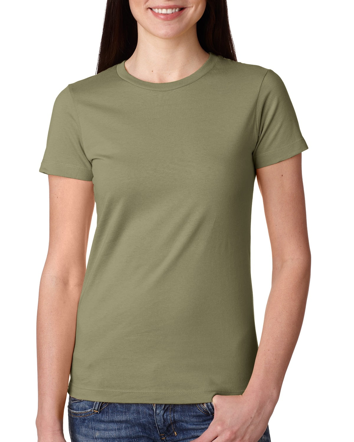 The Next Level Ladies Boyfriend T-Shirt - LIGHT OLIVE - XL - Walmart.com