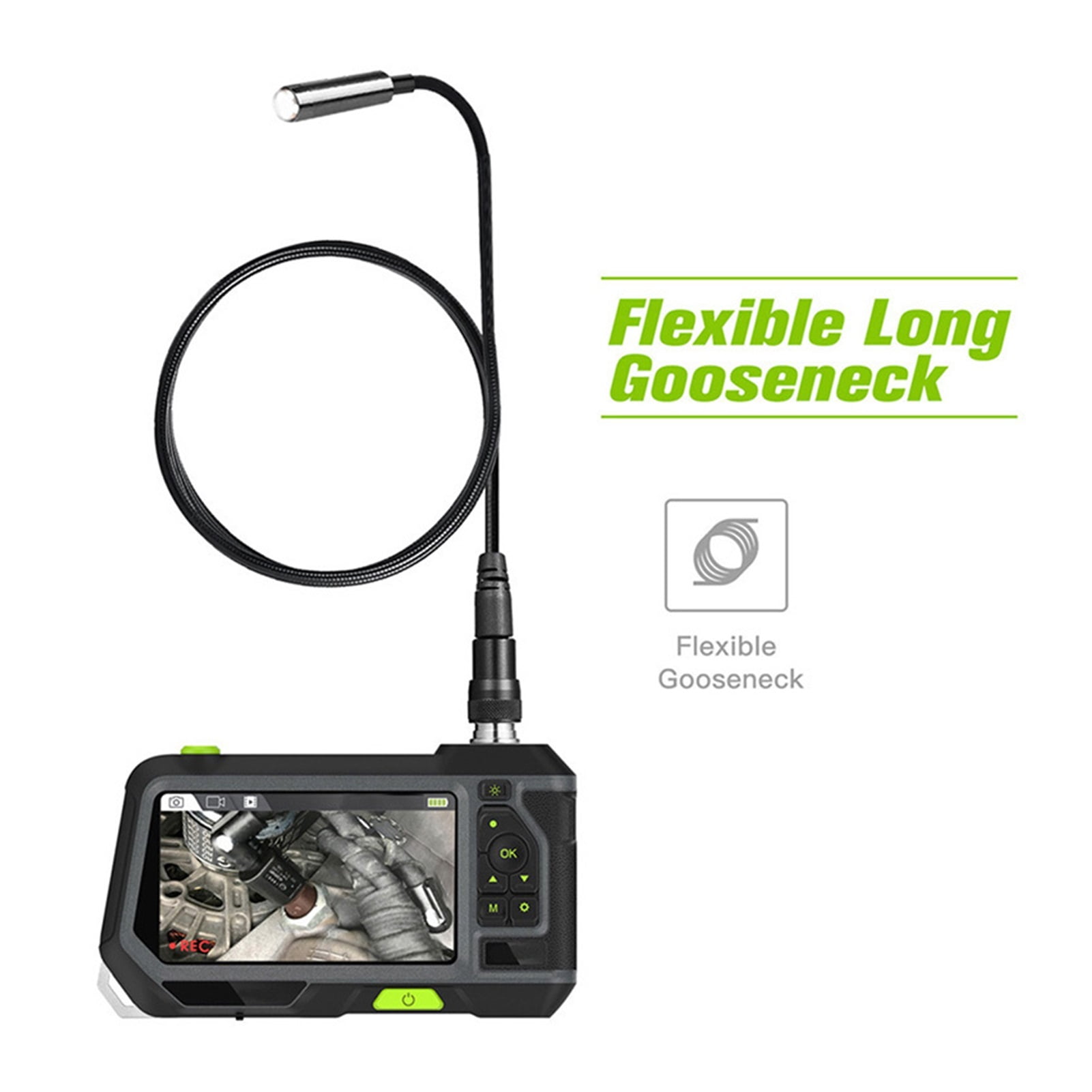 2.0MP Autofocus Industrial Endoscope 14.5mm Inspection Camera with 5 inch Screen 1080P HD Waterproof Borescope With 32GB TF Card , User-Friendly Borescopes